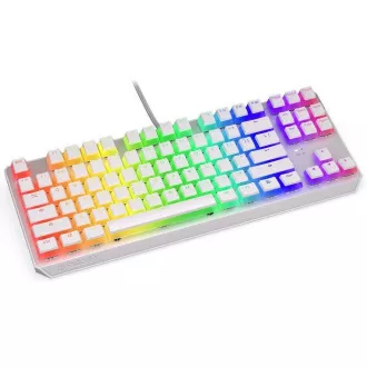 Endorfy herní klávesnice Thock TKL OWH Pudd.Khail BR RGB /USB/ brown sw./ drátová / mechanická / US layout / bílá RGB