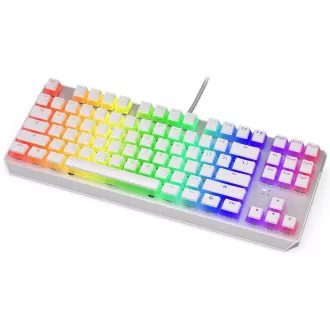 Endorfy herní klávesnice Thock TKL OWH Pudd.Khail BR RGB /USB/ brown sw./ drátová / mechanická / US layout / bílá RGB