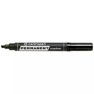 Značkovač Centropen 8576 permanent černý klínový hrot 1-4,6mm