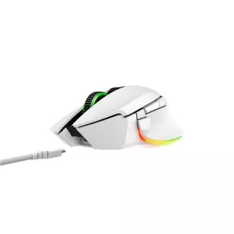 RAZER myš Basilisk V3 Pro, RGB, Bluetooth, optická, bílá