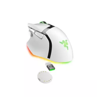 RAZER myš Basilisk V3 Pro, RGB, Bluetooth, optická, bílá