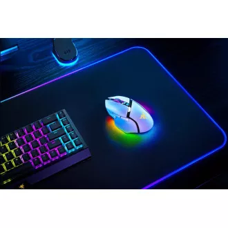 RAZER myš Basilisk V3 Pro, RGB, Bluetooth, optická, bílá