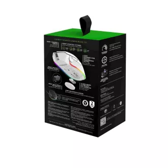 RAZER myš Basilisk V3 Pro, RGB, Bluetooth, optická, bílá