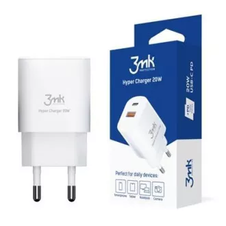 3mk síťová nabíječka - Hyper Charger 20W, bílá 3mk síťová nabíječka - Hyper Charger 20W, bílá