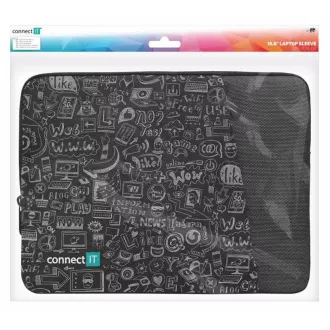 CONNECT IT Doodle pouzdro pro notebook 15.6", černá
