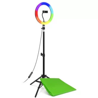CONNECT IT Streaming Box Selfie10Ring kruhové 10" RGB LED světlo