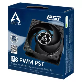 ARCTIC ventilátor P8 PWM PST 80 x 80 x 25mm, černý