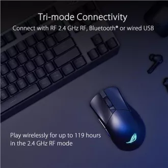 ASUS myš ROG GLADIUS III Wireless Aimpoint Black, RGB, Bluetooth