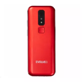 EVOLVEO EasyPhone LT, mobilní telefon pro seniory s nabíjecím stojánkem, červená