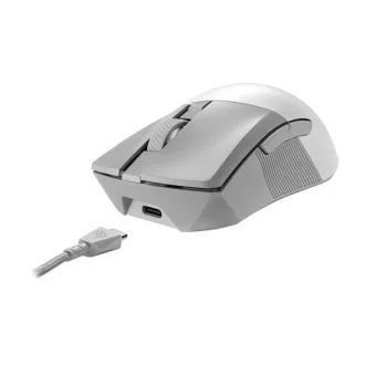 ASUS myš ROG GLADIUS III Wireless Aimpoint White (P711), RGB, Bluetooth, bílá