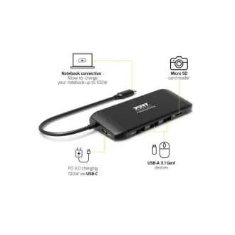 PORT dokovací stanice 8v1 s výkonem až 100 W