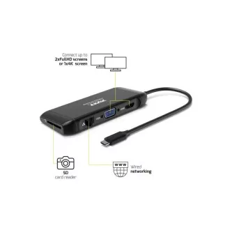 PORT dokovací stanice 8v1 s výkonem až 100 W