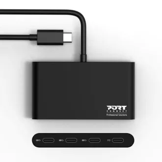 PORT hub USB-C s porty 3x USB-C 3.1 + 1x USB-C 100 W PD