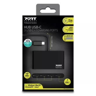PORT hub USB-C s porty 3x USB-C 3.1 + 1x USB-C 100 W PD