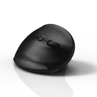 PORT vertikální bezdrátová ergonomická myš, BT, 2, 4 GHz, USB-A/C, pro praváky, černá