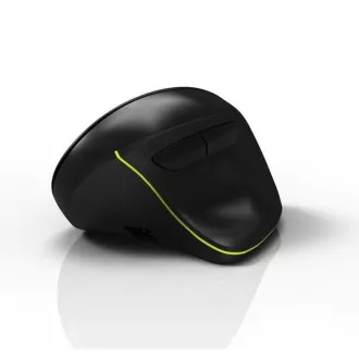 PORT vertikální bezdrátová ergonomická myš, BT, 2, 4 GHz, USB-A/C, pro praváky, černá