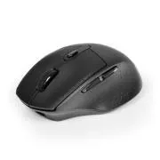 PORT dobíjecí myš s duálním bezdrátovým připojením, BT, 2, 4 GHz, USB-A/C, černá