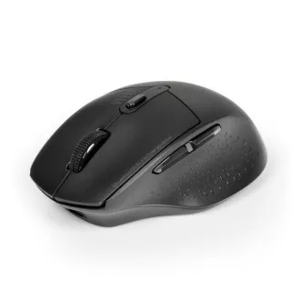 PORT dobíjecí myš s duálním bezdrátovým připojením, BT, 2, 4 GHz, USB-A/C, černá
