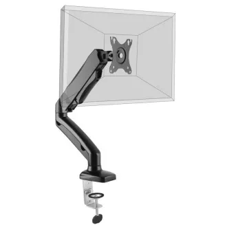 PORT držák na monitor na hranu stolu, VESA do 32", 1 rameno, šedá
