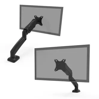PORT držák na monitor na hranu stolu, VESA do 32", 1 rameno, šedá