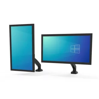 PORT držák na monitor na hranu stolu, VESA do 32", 1 rameno, šedá