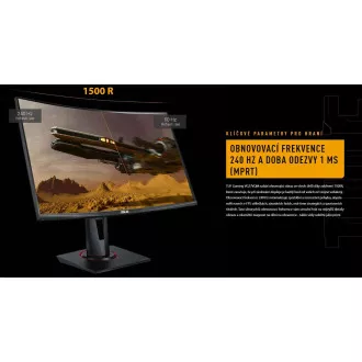 ASUS LCD 27" VG27VQM TUF Gaming 1920x1080 VA 350cd 1ms MPRT 240Hz repro HDMI DP vesa