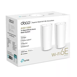TP-Link Deco XE200(2-pack) - Meshový AXE11000 Wi-Fi 6E systém (2-pack)
