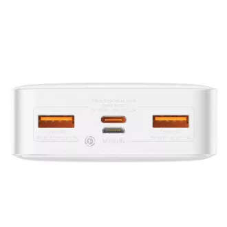 Baseus Bipow powerbanka s digitálním displejem 20000mAh 20W bílá