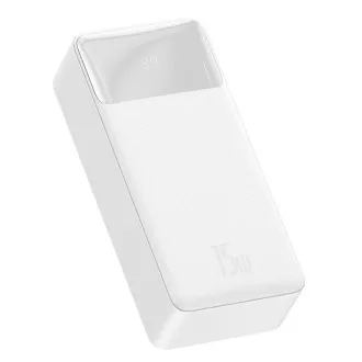 Baseus Bipow powerbanka s digitálním displejem 30000mAh 15W bílá