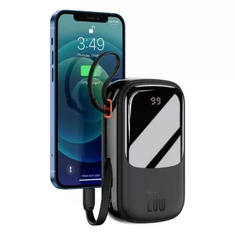 Baseus Qpow Pro Digital Display Fast Charge Power Bank 20000mAh 20W iP Black Baseus Qpow Pro Digital Display Fast Charge Power Bank 20000mAh 20W iP Black