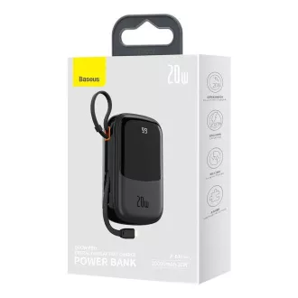 Baseus Qpow Pro Digital Display Fast Charge Power Bank 20000mAh 20W iP Black Baseus Qpow Pro Digital Display Fast Charge Power Bank 20000mAh 20W iP Black