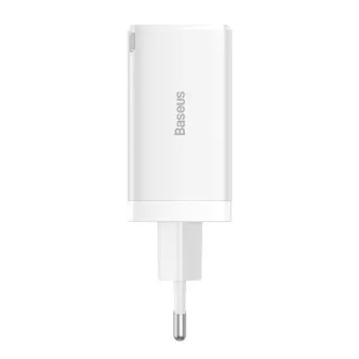 Baseus GaN5 Pro rychlonabíjecí adaptér 2x USB-C + USB-A 65W bílá