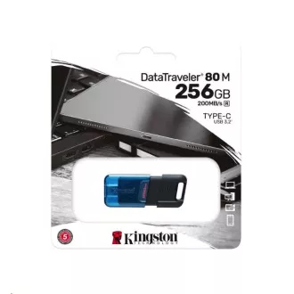 Kingston Flash Disk 256GB DataTraveler DT80 M (USB-C 3.2 Gen 1) Kingston Flash Disk 256GB DataTraveler DT80 M (USB-C 3.2 Gen 1)