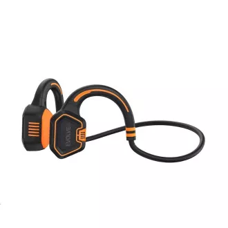 EVOLVEO bezdrátová sluchátka BoneSwim MP3 16GB, na lícní kosti, oranžová