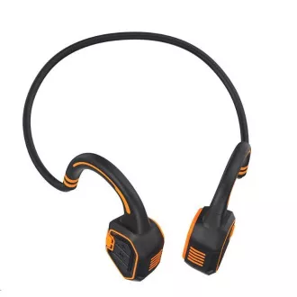 EVOLVEO bezdrátová sluchátka BoneSwim MP3 16GB, na lícní kosti, oranžová