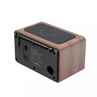 CARNEO W100 Rádio DAB+, FM, BT, Wireless charging, wood