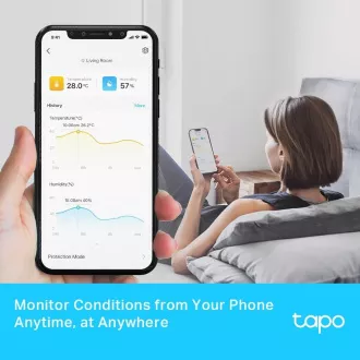 TP-Link Tapo T315 chytrý monitor teploty a vlhkosti s 2, 7" LCD displejem