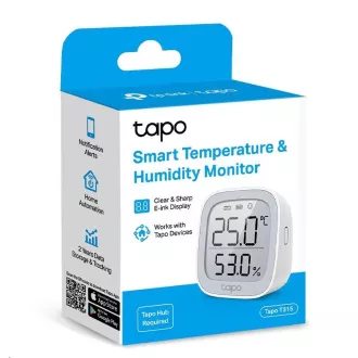 TP-Link Tapo T315 chytrý monitor teploty a vlhkosti s 2, 7" LCD displejem