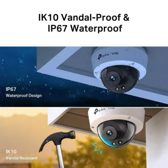 TP-Link VIGI C240(2.8mm), 4MP, Dome, PoE, IR 30m, Micro SD card