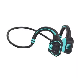 EVOLVEO bezdrátová sluchátka BoneSwim MP3 16GB, na lícní kosti, modrá - Rozbalené