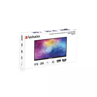 Verbatim PMT-14 Portable Touchscreen Monitor 14" Full HD 1080p Metal Housing Přenosný dotykový monitor Verbatim PMT-14 Portable Touchscreen Monitor 14" Full HD 1080p Metal Housing Přenosný dotykový monitor