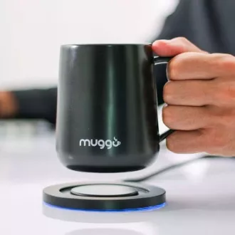 Muggo QI inteligentní vyhřívaný hrnek - černý