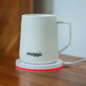 Muggo QI inteligentní vyhřívaný hrnek - bilý Muggo QI inteligentní vyhřívaný hrnek - bilý