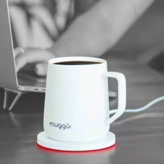 Muggo QI inteligentní vyhřívaný hrnek - bilý Muggo QI inteligentní vyhřívaný hrnek - bilý