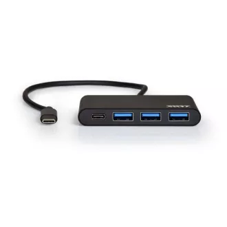 PORT USB-C HUB, 3x USB 3.0 + 1x USB-C, černá PORT USB-C HUB, 3x USB 3.0 + 1x USB-C, černá