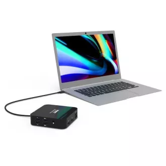 PORT dokovací stanice USB-C 10v1, 2x4K Display Port, 5x USB-A, USB-C 85W PD, Ethernet, SD PORT dokovací stanice USB-C 10v1, 2x4K Display Port, 5x USB-A, USB-C 85W PD, Ethernet, SD