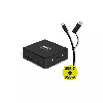 PORT dokovací stanice 8v1 USB-C, USB-A, dual video, HDMI, Ethernet, audio, USB 3.0