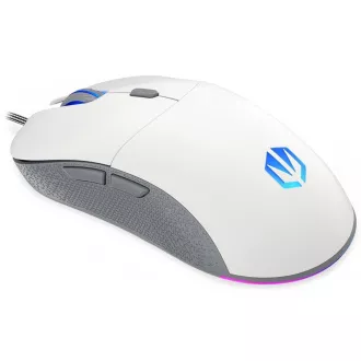 ENDORFY Herní myš GEM Plus Onyx White, USB, ARGB, bílá