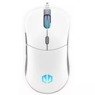 ENDORFY Herní myš GEM Plus Onyx White, USB, ARGB, bílá
