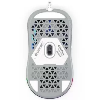 ENDORFY Herní myš GEM Plus Onyx White, USB, ARGB, bílá